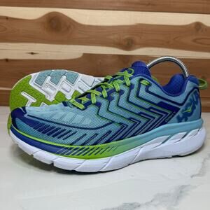 Hoka One One Clifton 4 Blue Running Shoes (1016724 SBSTW) Women's Size 11